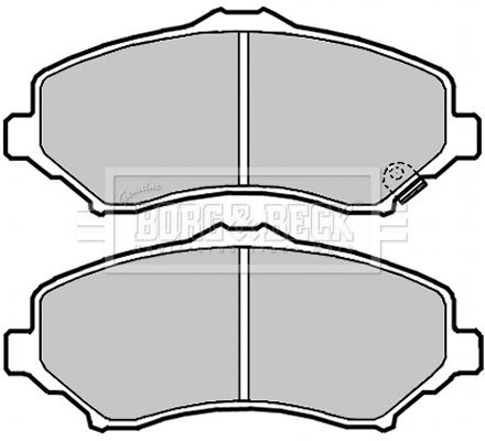 BORG & BECK Комплект тормозных колодок, дисковый тормоз BBP2089